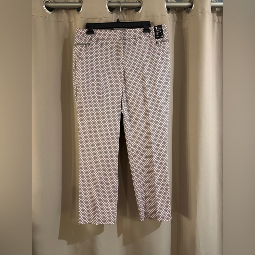 NWT New York & Company Women’s Slim Pants - Pink and Gray